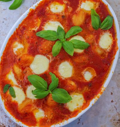 Italian gnocchi and tomato