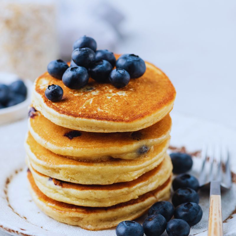 Blueberry pancakes